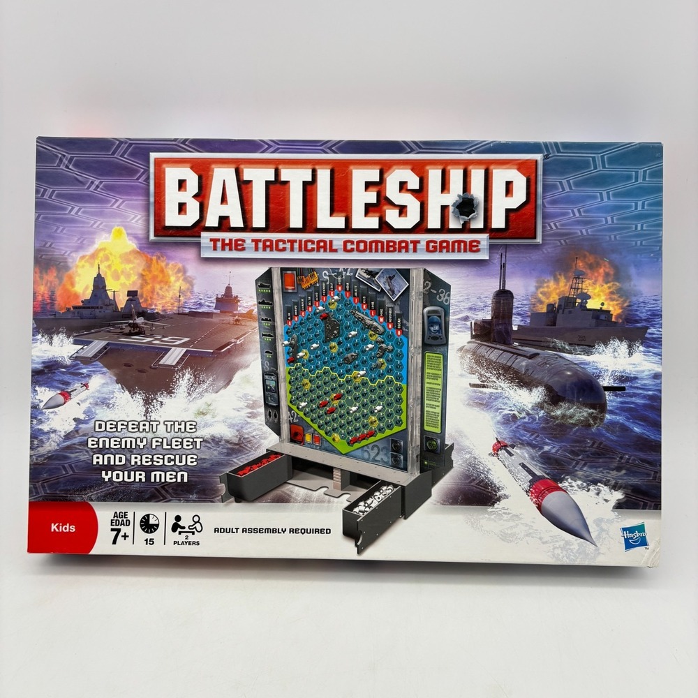 Battleship Tactical Combat Game COMPLETE Hasbro EA 2008 Classic War Board